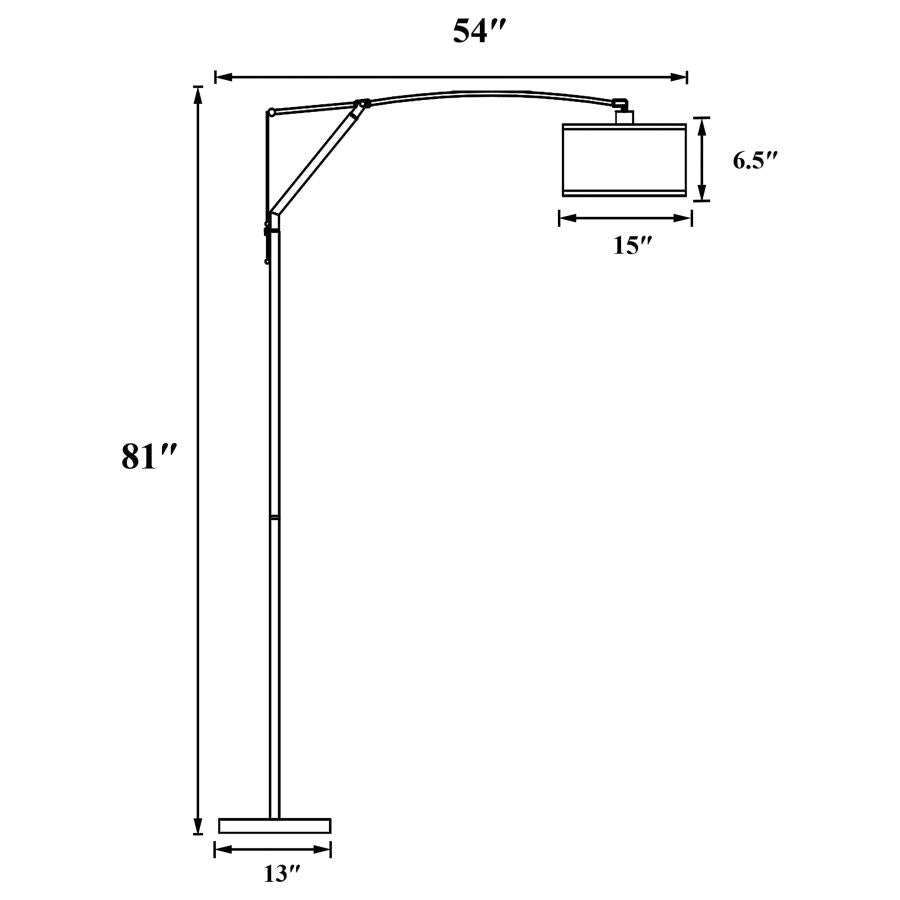 Moniz Silver Floor Lamp - MyWaynesHome #