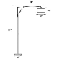 Moniz Silver Floor Lamp - MyWaynesHome #