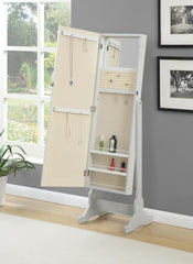 Yvonne Grey Jewelry Cheval Mirror - MyWaynesHome #