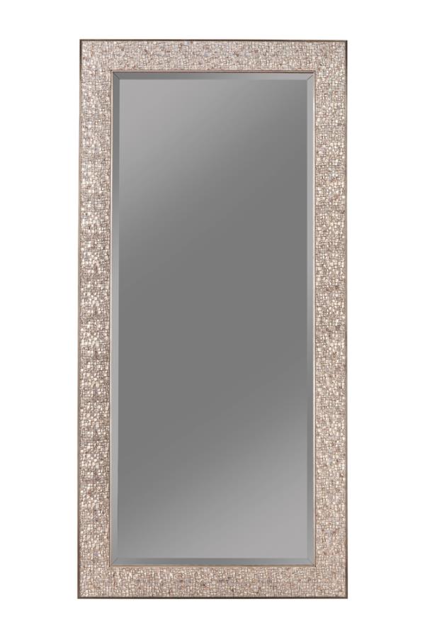 Rollins Silver Floor Mirror - MyWaynesHome #