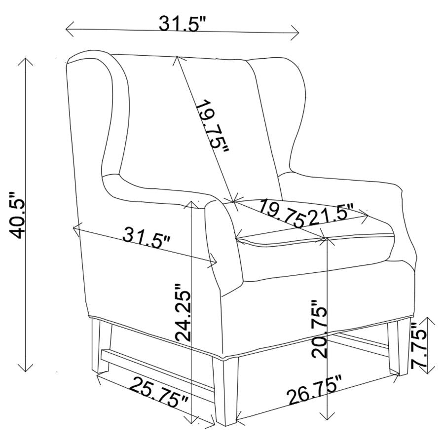 Fleur Beige Accent Chair - MyWaynesHome #