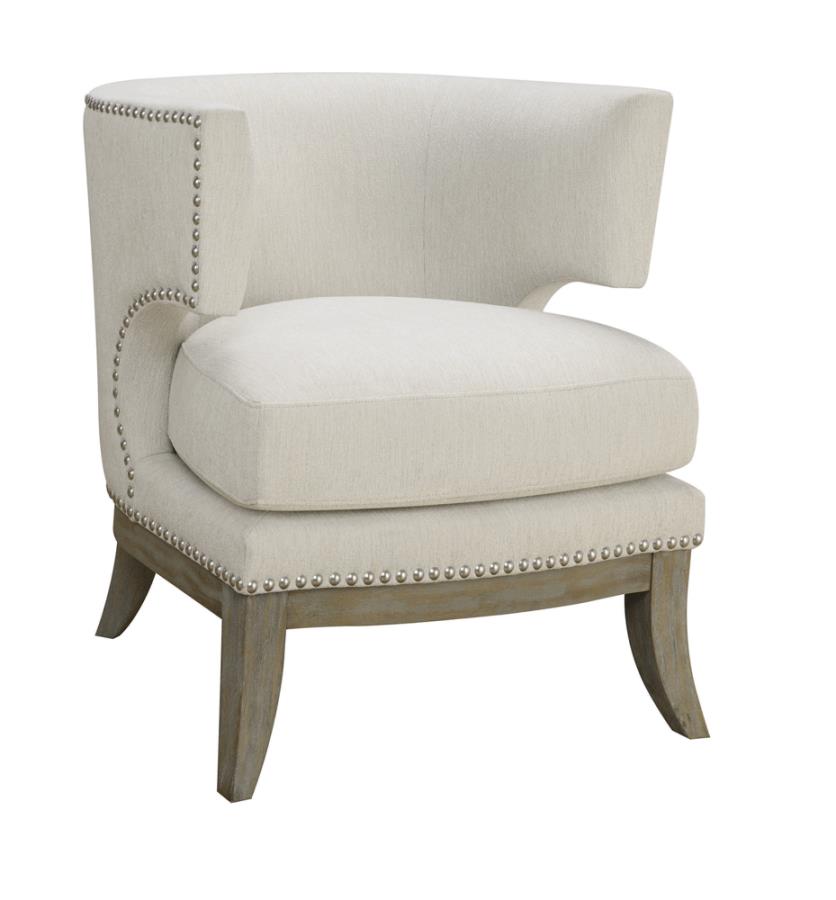 Jordan White Accent Chair - MyWaynesHome #