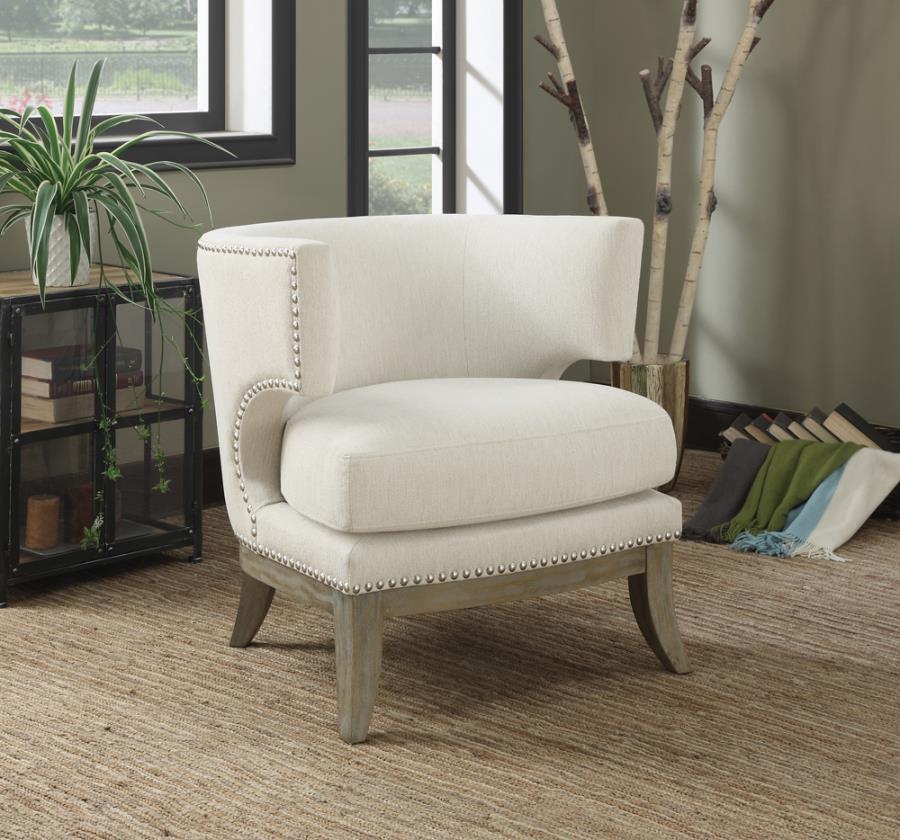 Jordan White Accent Chair - MyWaynesHome #
