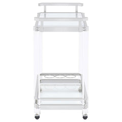 Jefferson Clear Bar Cart - MyWaynesHome #