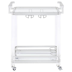 Jefferson Clear Bar Cart - MyWaynesHome #