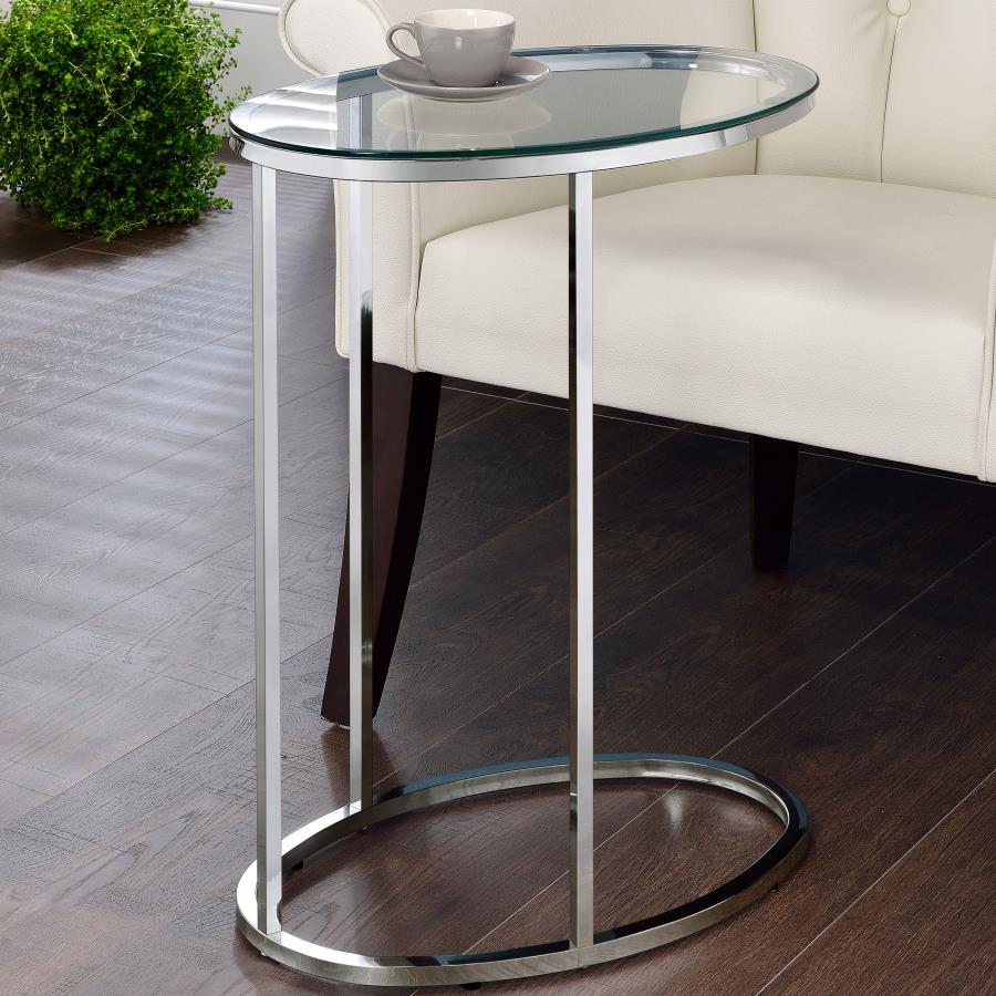 Kyle Silver Side Table - MyWaynesHome #