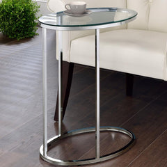 Kyle Silver Side Table - MyWaynesHome #