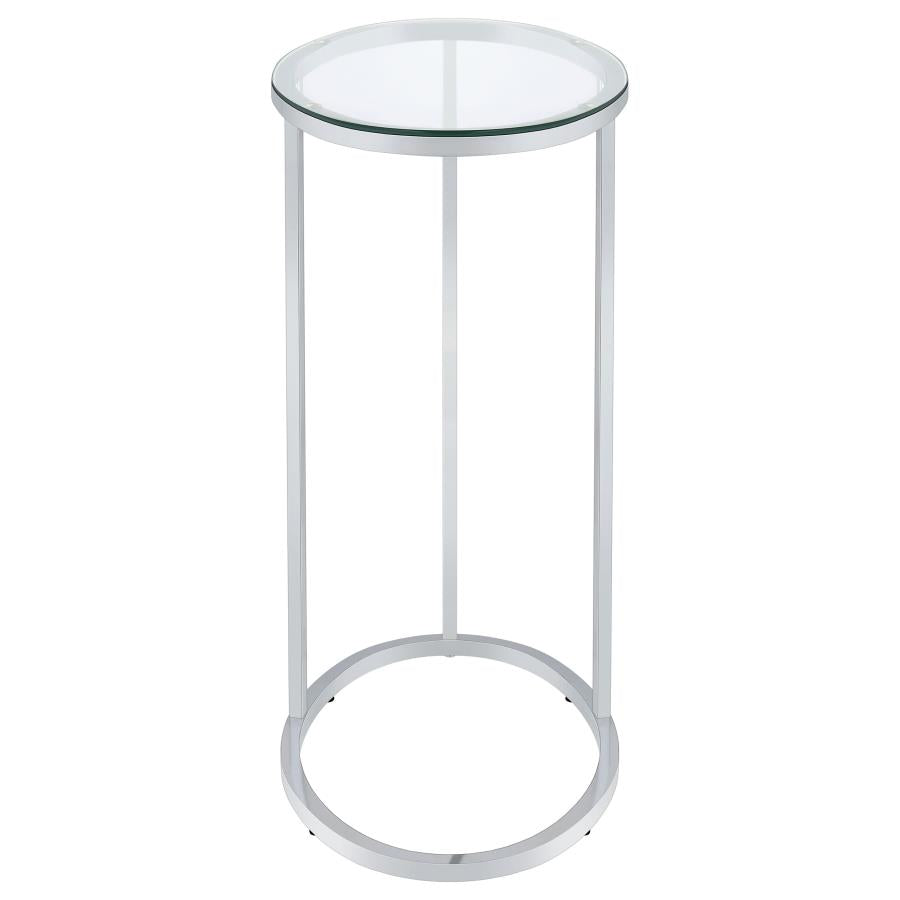 Kyle Silver Side Table - MyWaynesHome #