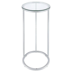 Kyle Silver Side Table - MyWaynesHome #