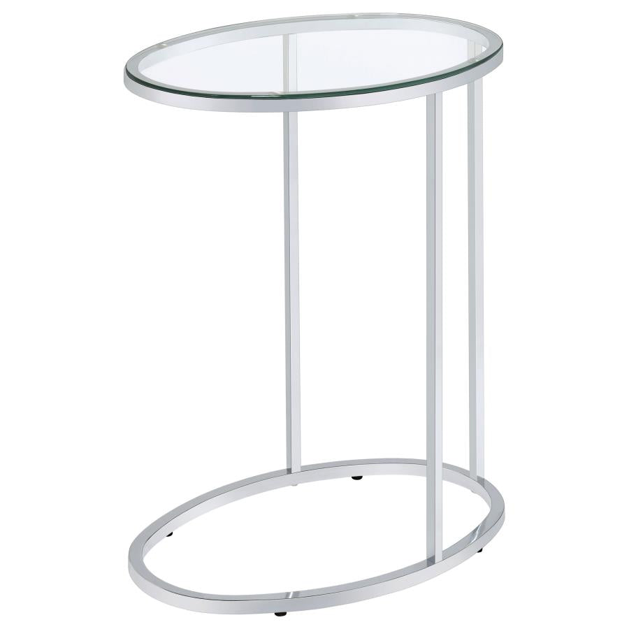 Kyle Silver Side Table - MyWaynesHome #