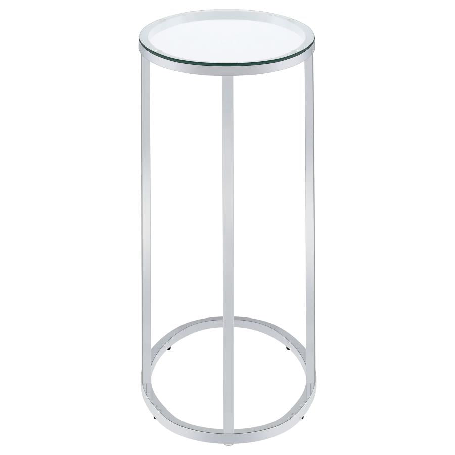 Kyle Silver Side Table - MyWaynesHome #