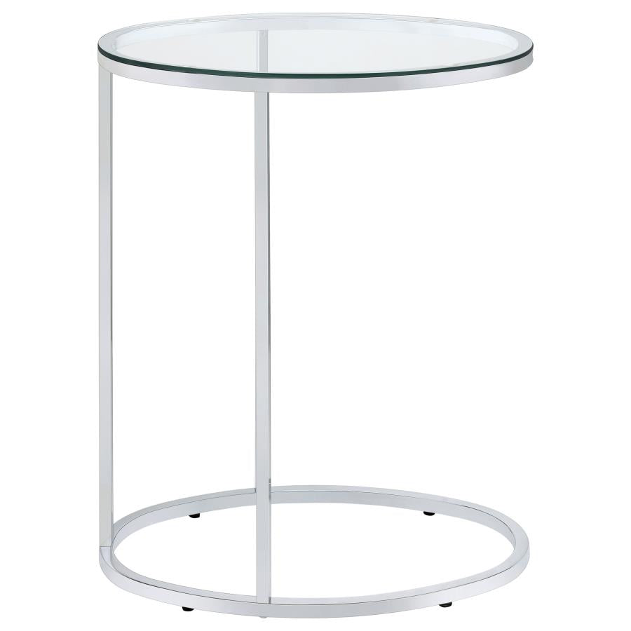 Kyle Silver Side Table - MyWaynesHome #
