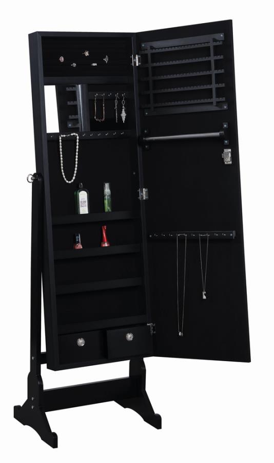 Tutuola Black Jewelry Cheval Mirror - MyWaynesHome #