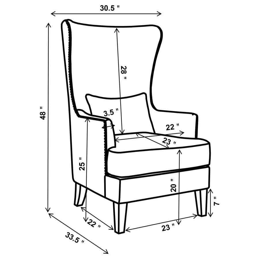 Pippin Beige Accent Chair - MyWaynesHome #
