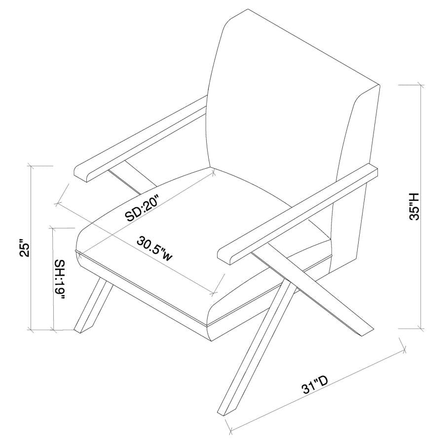 Cheryl Blue Accent Chair - MyWaynesHome #