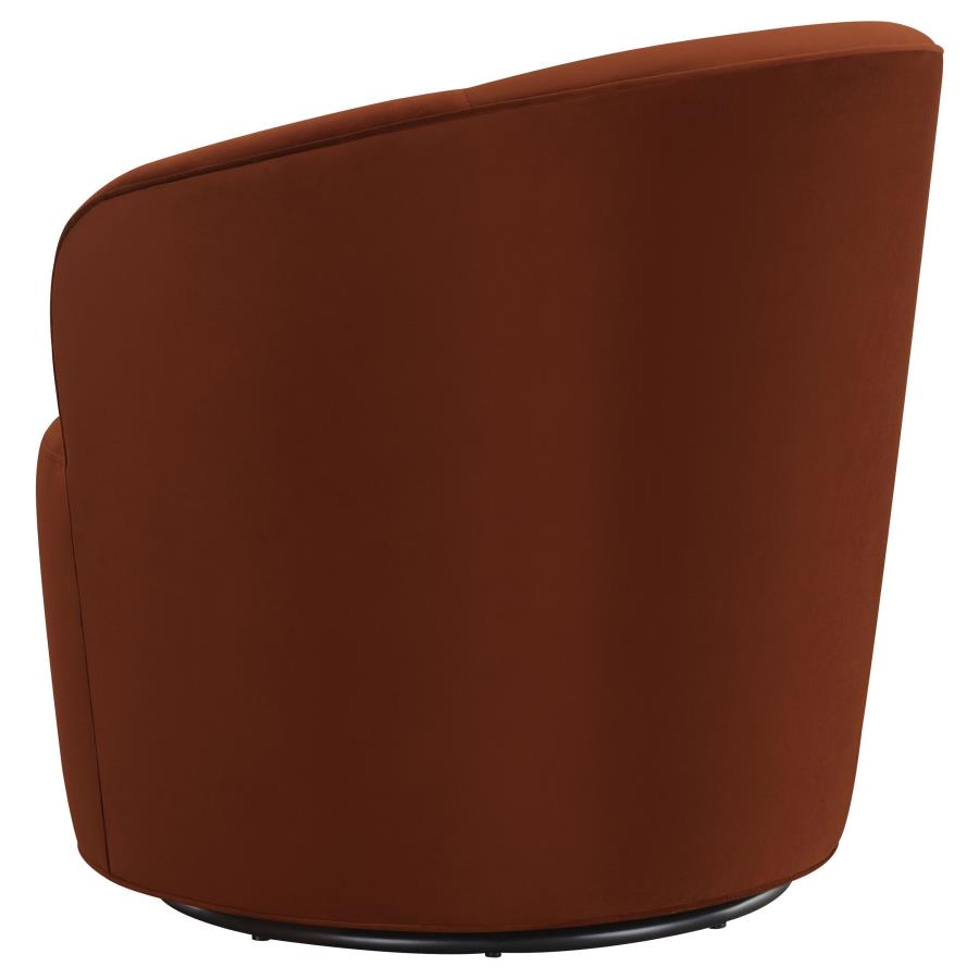 Joyce Orange Swivel Chair - MyWaynesHome #