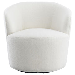 Joyce White Swivel Chair - MyWaynesHome #