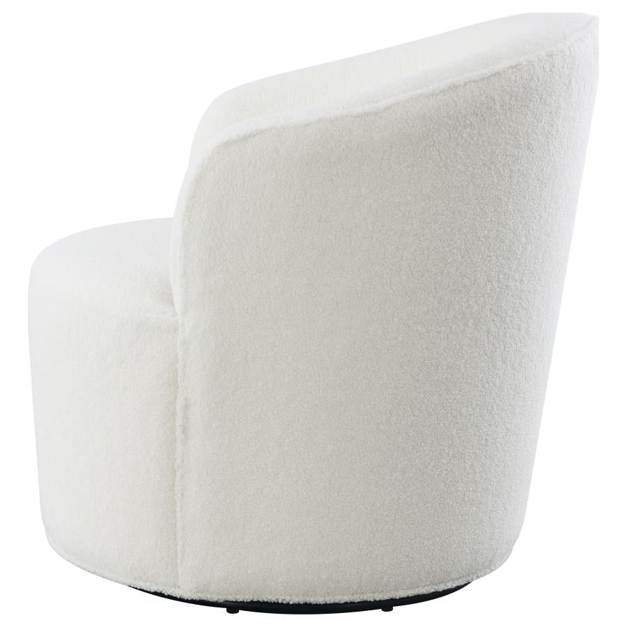 Joyce White Swivel Chair - MyWaynesHome #