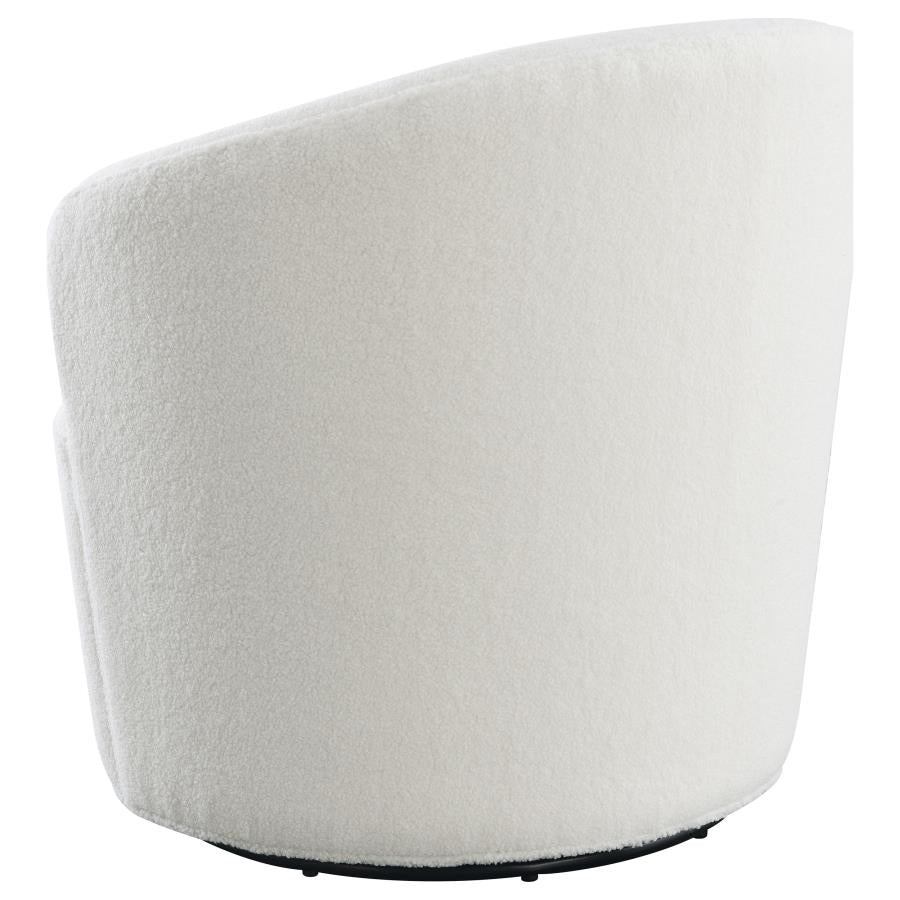 Joyce White Swivel Chair - MyWaynesHome #