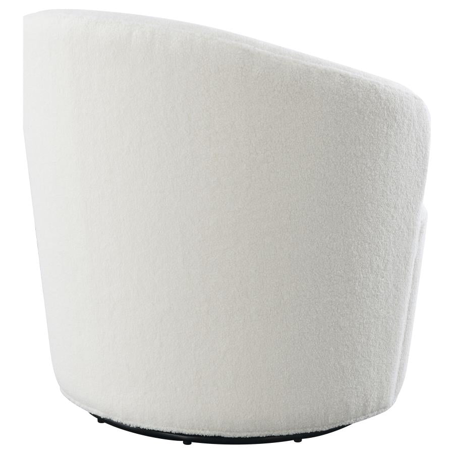 Joyce White Swivel Chair - MyWaynesHome #