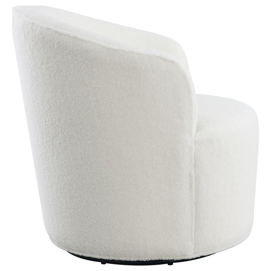 Joyce White Swivel Chair - MyWaynesHome #