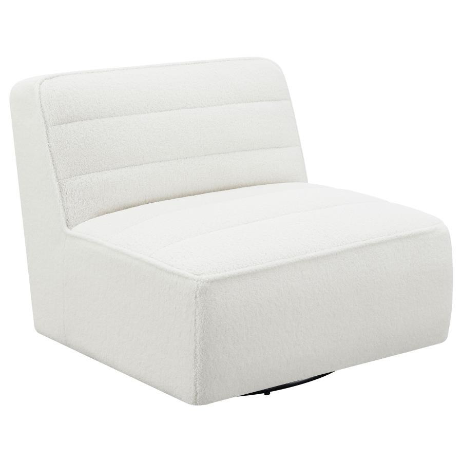 Cobie White Swivel Chair - MyWaynesHome #