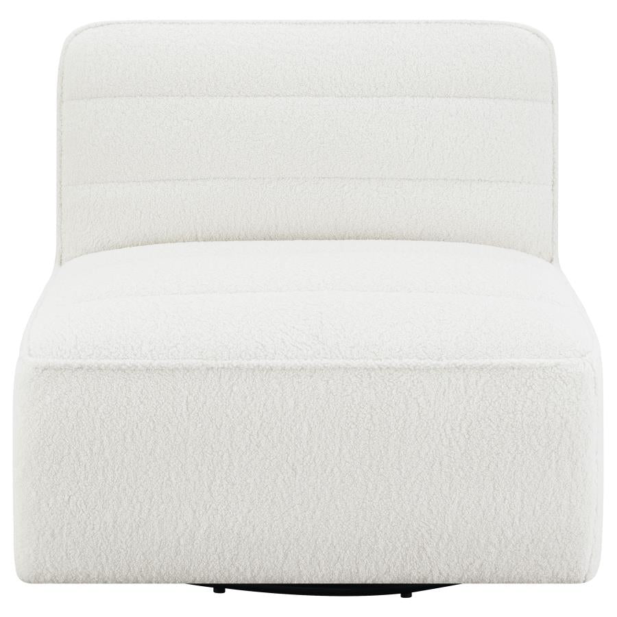 Cobie White Swivel Chair - MyWaynesHome #