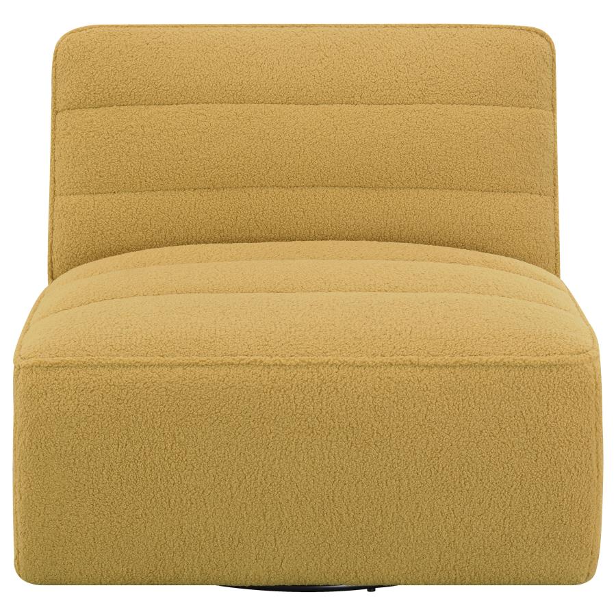 Cobie Yellow Swivel Chair - MyWaynesHome #