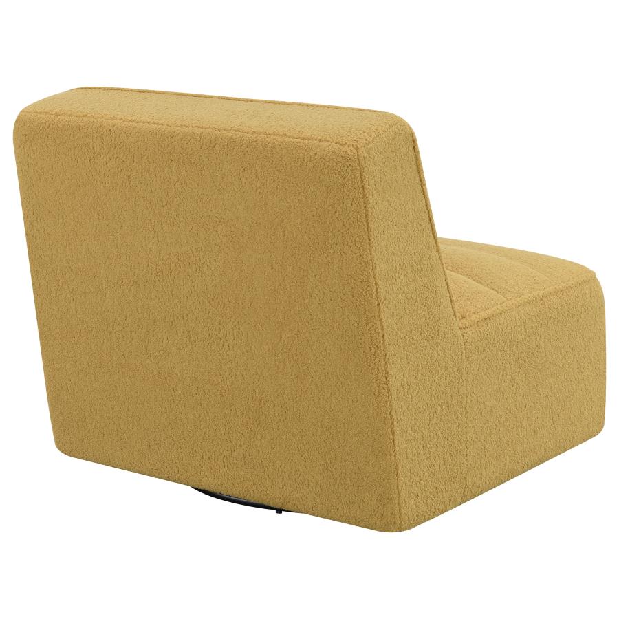 Cobie Yellow Swivel Chair - MyWaynesHome #