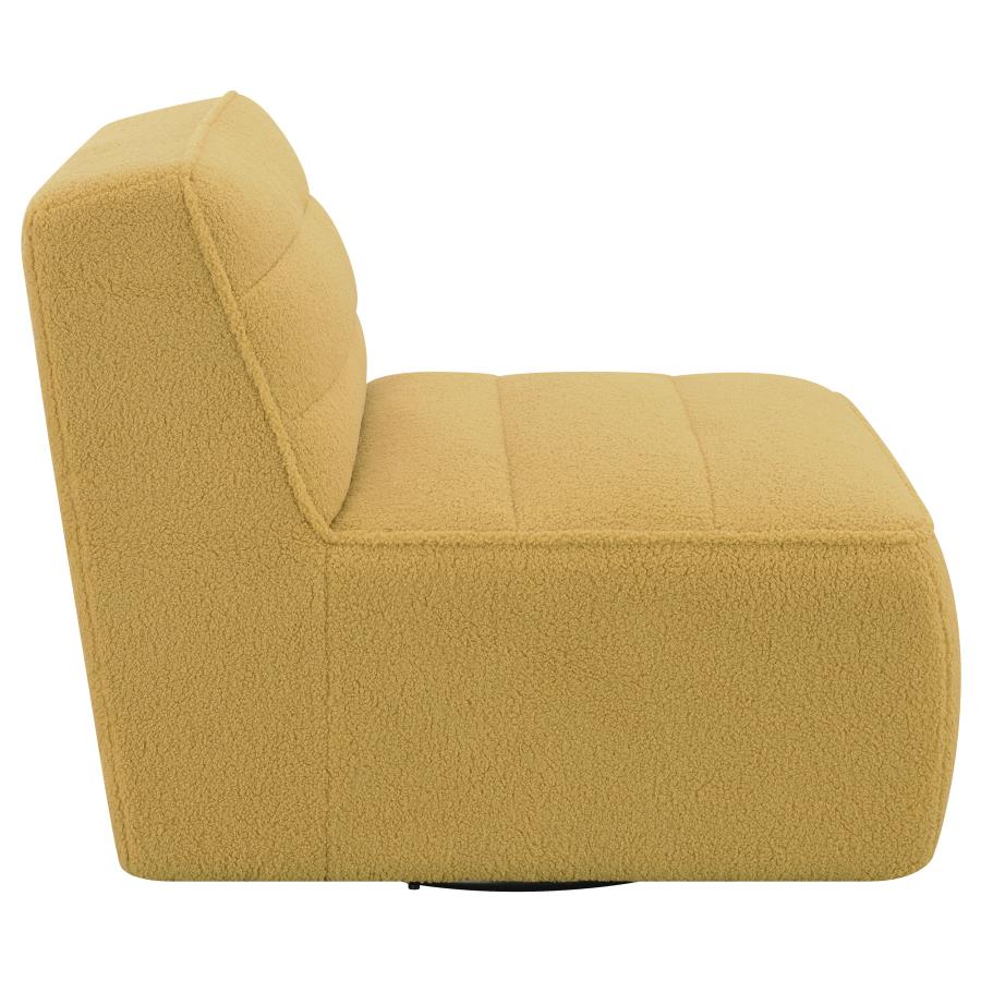 Cobie Yellow Swivel Chair - MyWaynesHome #