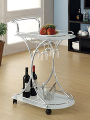 Elfman Silver Bar Cart - MyWaynesHome #