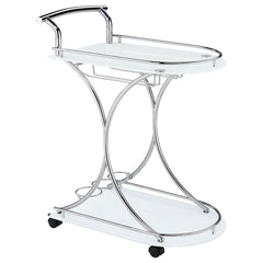 Elfman Silver Bar Cart - MyWaynesHome #