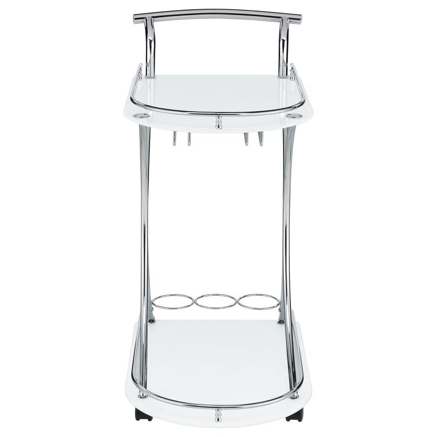 Elfman Silver Bar Cart - MyWaynesHome #