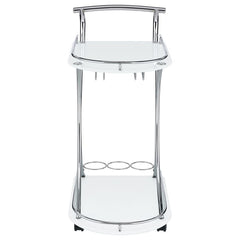 Elfman Silver Bar Cart - MyWaynesHome #