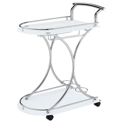 Elfman Silver Bar Cart - MyWaynesHome #
