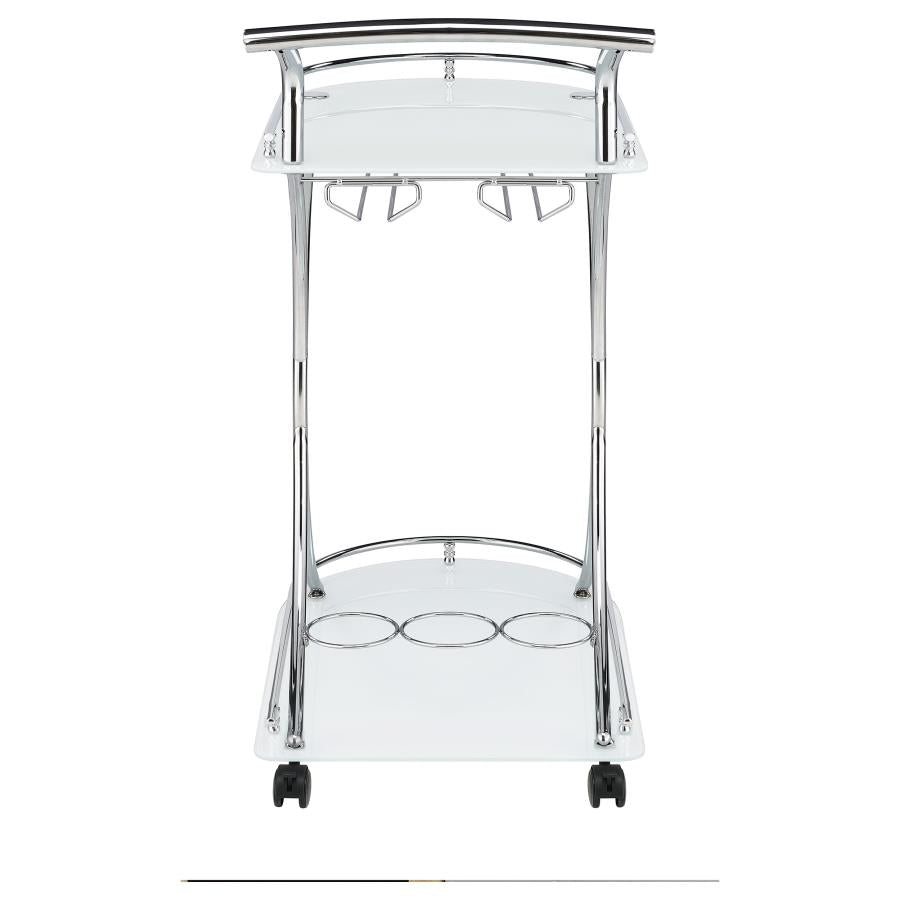 Elfman Silver Bar Cart - MyWaynesHome #