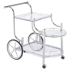 Sarandon Silver Bar Cart - MyWaynesHome #