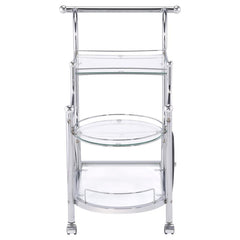 Sarandon Silver Bar Cart - MyWaynesHome #