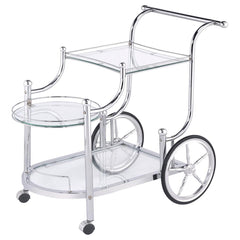 Sarandon Silver Bar Cart - MyWaynesHome #