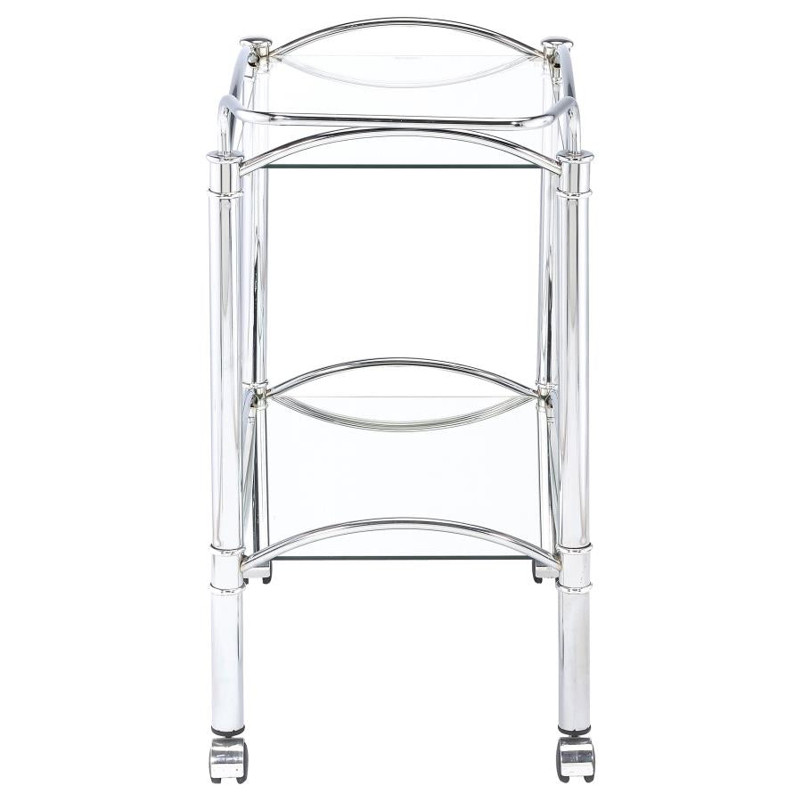 Shadix Silver Bar Cart - MyWaynesHome #