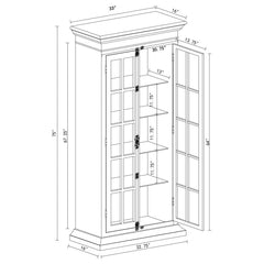 Toni White Curio Cabinet - MyWaynesHome #