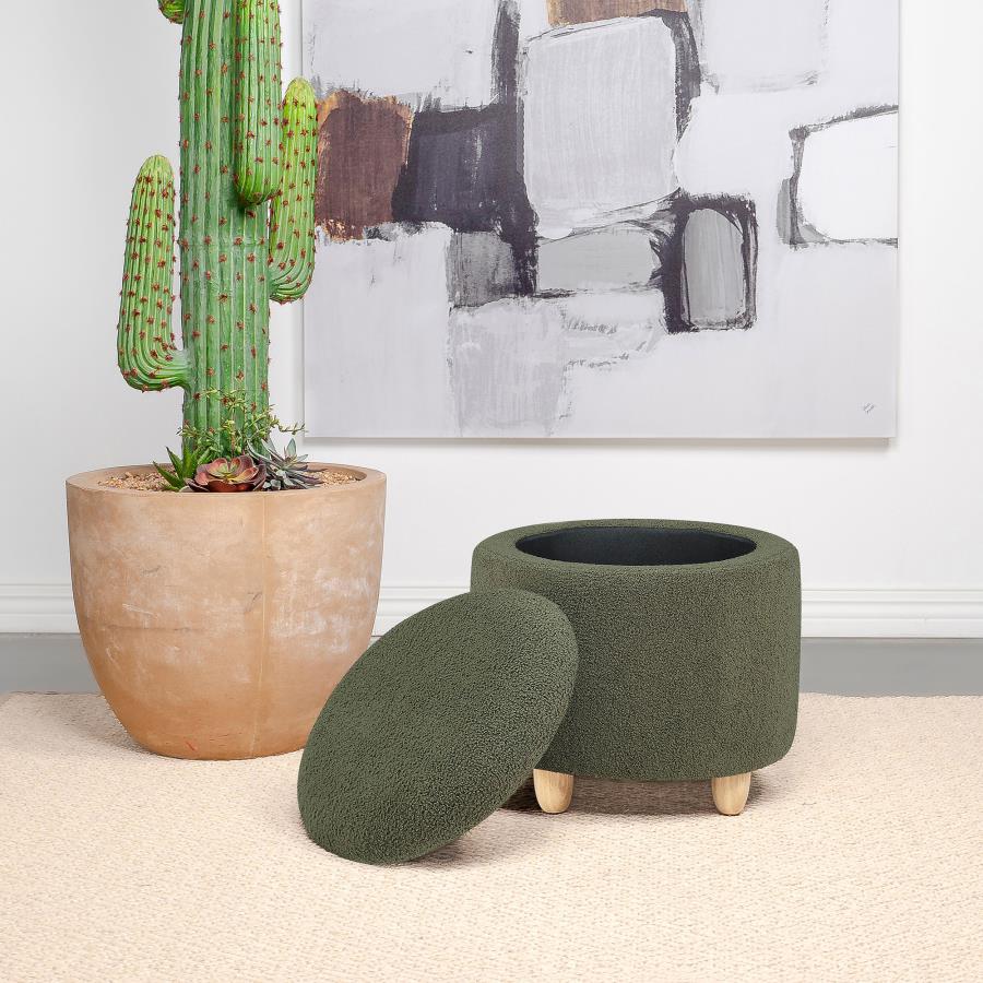 Green Ottoman - MyWaynesHome #