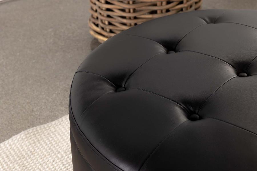 Jace Black Storage Ottoman - MyWaynesHome #