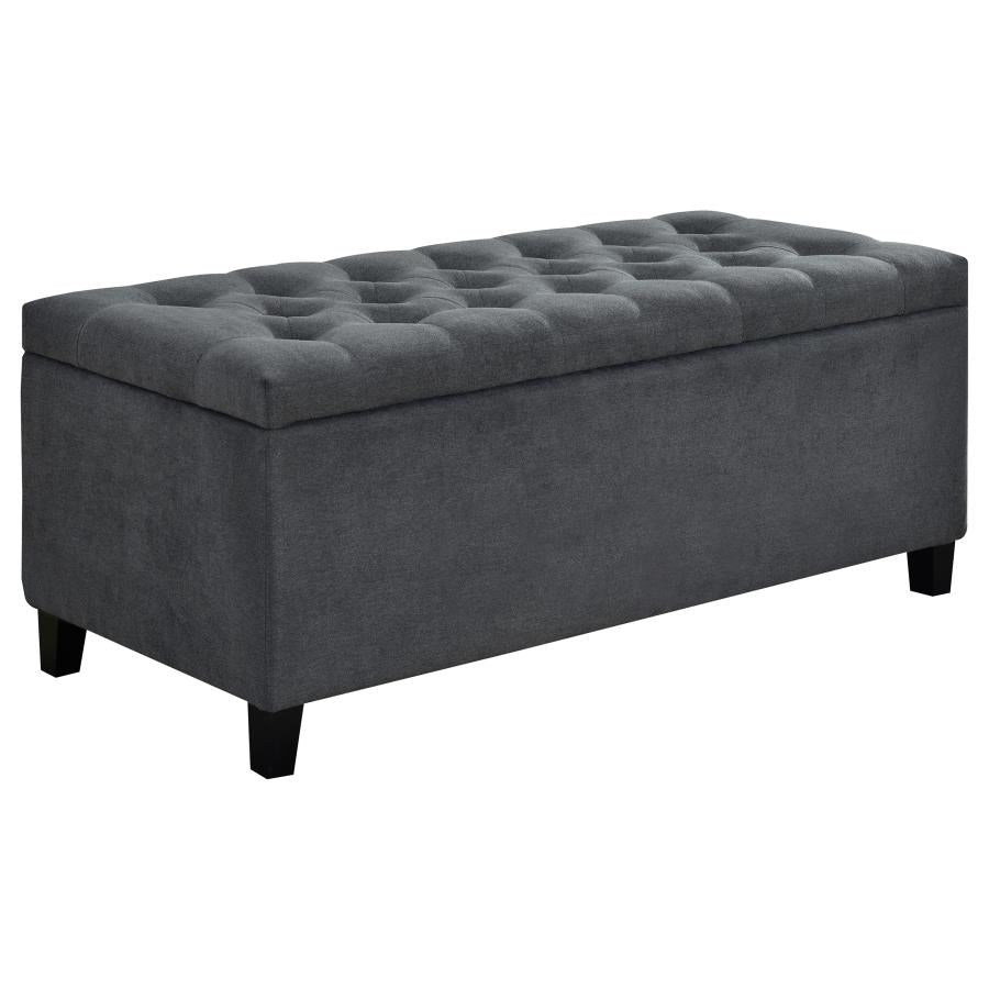 Samir Grey Storage Bench - MyWaynesHome #