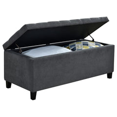 Samir Grey Storage Bench - MyWaynesHome #