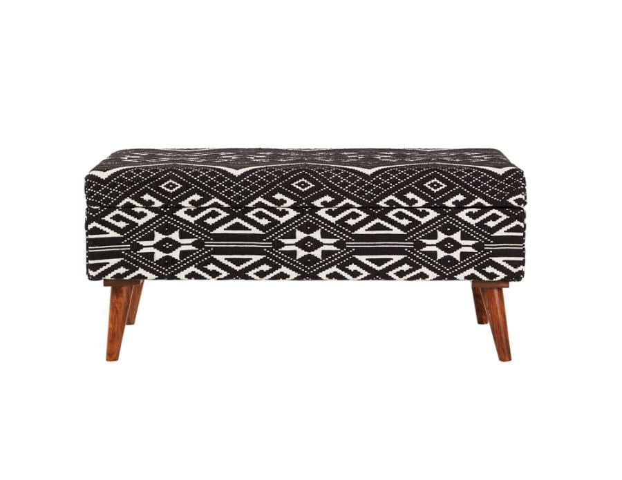 Cababi Black Storage Bench - MyWaynesHome #