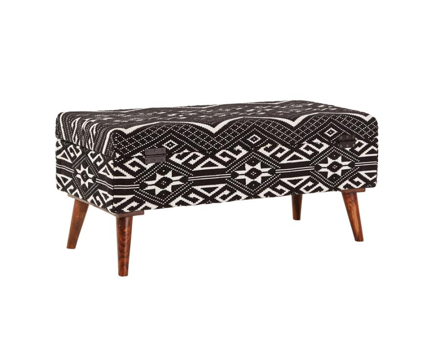 Cababi Black Storage Bench - MyWaynesHome #