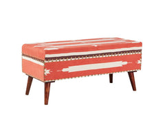 Noah Orange Storage Bench - MyWaynesHome #
