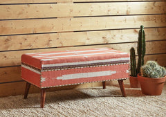 Noah Orange Storage Bench - MyWaynesHome #