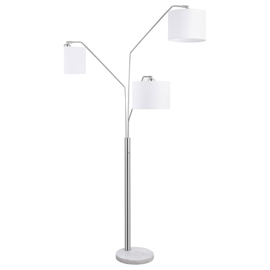 Jirou Silver Floor Lamp - MyWaynesHome #